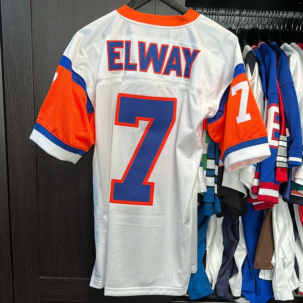 John Elway Denver Broncos 1994 Mitchell & Ness Authentic Jersey - White - Picture 6 of 6